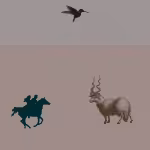 LOW_30_canvas_92898a_Zinc-old-wall-UPP_70_canvas_9f8d89_Satellite-arches-sepia160-coupleOnHorsebackTogether-sepia080-hoveringBird-sepia070-rawDrawingVerticalHorns.avif
