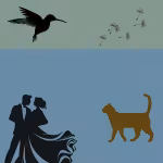 LOW_30_canvas_9bbea9_Grayed_jade-buried-UPP_70_canvas_3e7fa5_Cendre_blue-norwegian-rose-formalYoungCoupleDancing-flyingBirdSilouette-dandelions-sepia060-blackCatWalking.avif