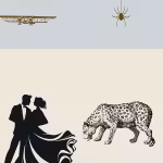 LOW_30_canvas_e2eaeb_Bit_of_blue-binding-dark-UPP_70_canvas_ede6db_Whisper_white-wild-flowers-formalYoungCoupleDancing-sepia060-spide-Biplano_Caudron_bi-motor-leopard.avif