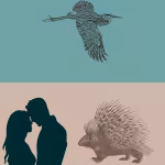 LOW_50_canvas_549f98_Sea_blue-wave-grid-UP_50_canvas_b09080_Roebuck-greyzz-sepia160-coupleAlmostKissing-sepia080-greatBlueHeron-porcupine-colourised_80PC_rainDrum.avif
