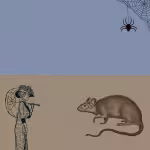LOW_50_canvas_65769a_Colony_blue-large-leather-UP_50_canvas_dec5a5_Wheat-stressed-linen-sepia100-womanWithParasol-peskySpiderAndWeb-sepia070-ratDrawing.avif