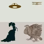 LOW_50_canvas_dde3d5_Water_lily-straws-UP_50_canvas_ded7c8_Turtledove-knitted-sweater-sepia120-ladyWithParasol-sepia060-alienSpaceCraft-niceLittleBiPlane-sepia070-eagleDrawing.avif