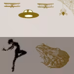 LOW_50_canvas_f1e8df_Gardenia-old-moon-UP_50_canvas_aa9f96_String-black-felt-dancerSparkling-sepia050-alienSpaceCraft-niceLittleBiPlane-peskySpiderAndWeb-sepia060-toad.avif